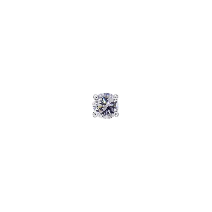 0.09Ct VVS1/F Solitaire Diamond Nose Pin in 18K White Gold