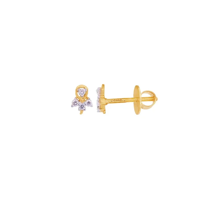 0.18Ct VVS/FG Diamond Earrings in 18K Gold