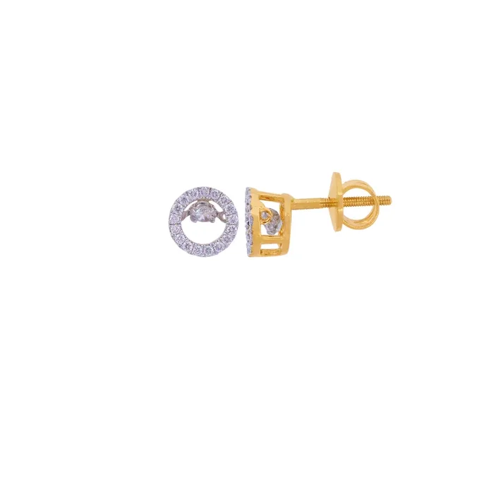 0.35Ct VVS/FG Diamond Earrings in 18K Gold