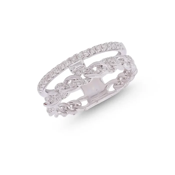 0.36Ct VS/GH Diamond Ring in 18K White Gold