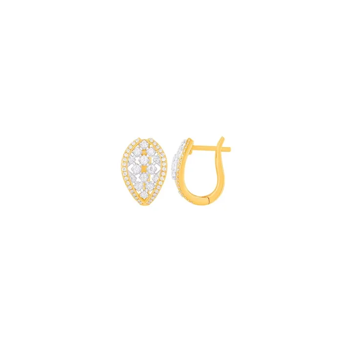 0.41Ct VVS/FG Diamond Clipon Earrings in 18K Gold