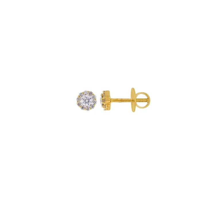 0.43Ct VS/SI-GHI Diamond Earrings in 18K Gold