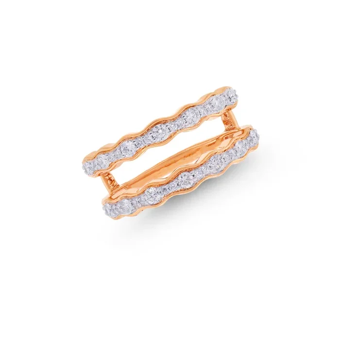 0.43Ct VVS/FG Diamond Ring in 18K Rose Gold