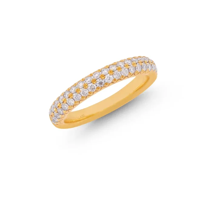 0.48Ct VVS/FG Diamond Band in 18K Gold