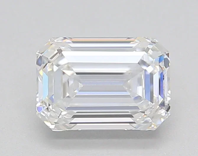 0.59 Carat Emerald Shaped, Ideal Cut, E Color, VS2 Clarity, GIA Certified Lab Grown Diamond