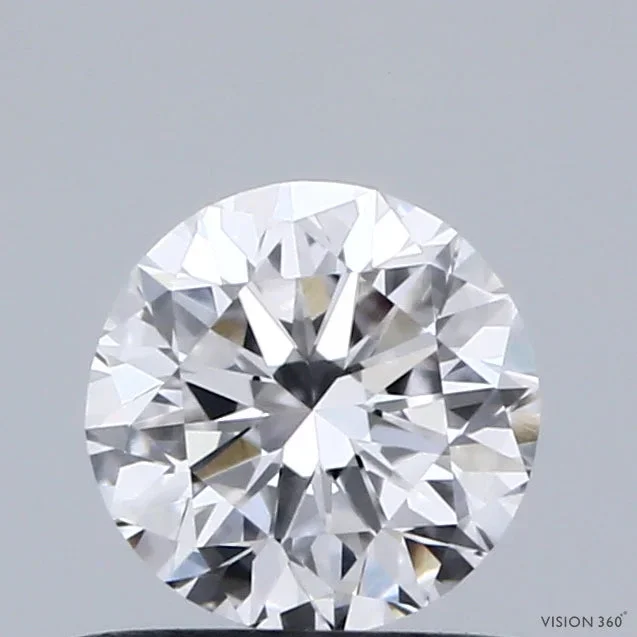 0.62 Carat Round Shaped, Very Good Cut, D Color, VVS2 Clarity, IGI Certified Lab Grown Diamond