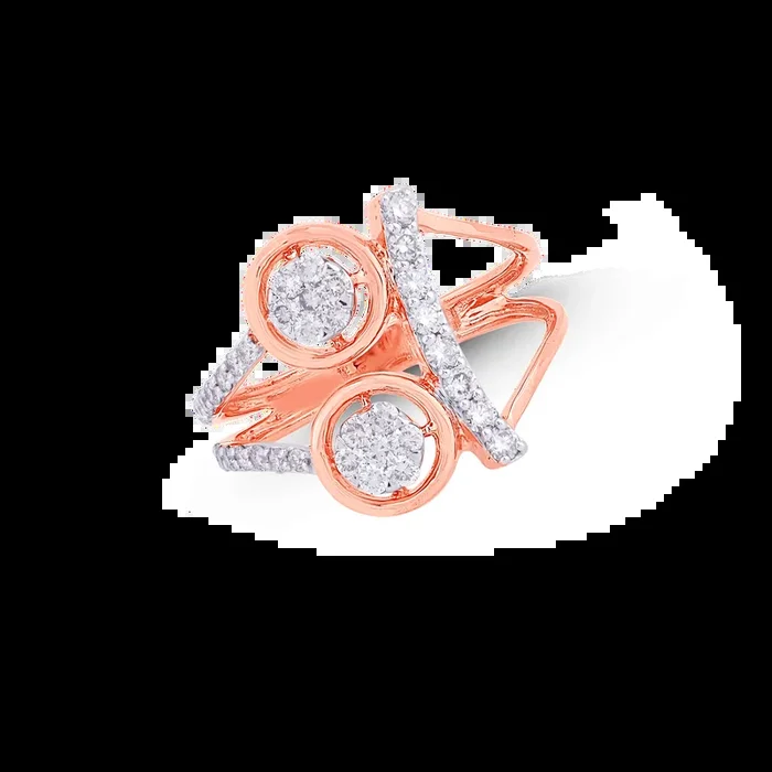 0.63Ct VS-SI/HI Diamond Ring in 14K Rose Gold