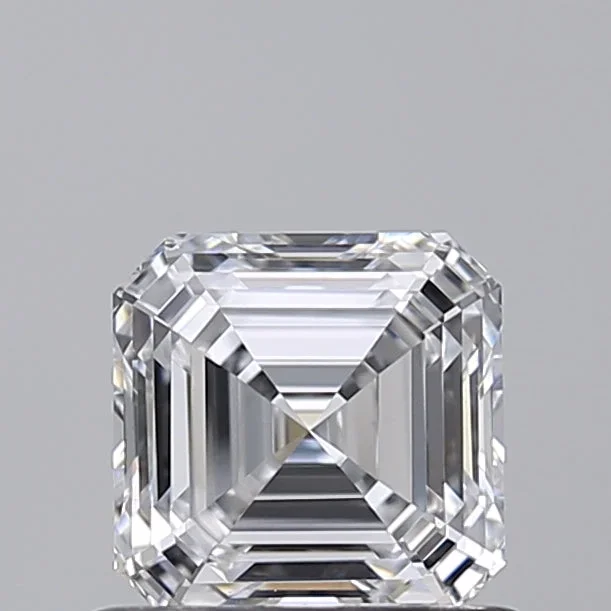 0.71 Carat Asscher Shaped, Ideal Cut, D Color, VVS1 Clarity, IGI Certified Lab Grown Diamond