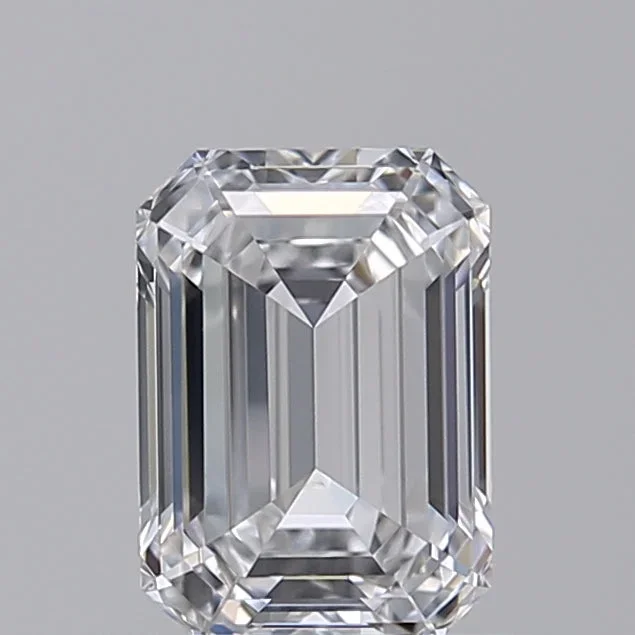 0.79 Carat Emerald Shaped, Ideal Cut, E Color, VVS2 Clarity, IGI Certified Lab Grown Diamond