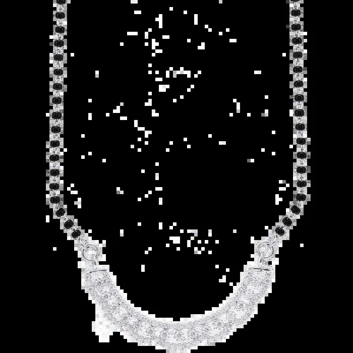 0.85Ct VVS/FG Diamond Mangalsutra in 18K White Gold
