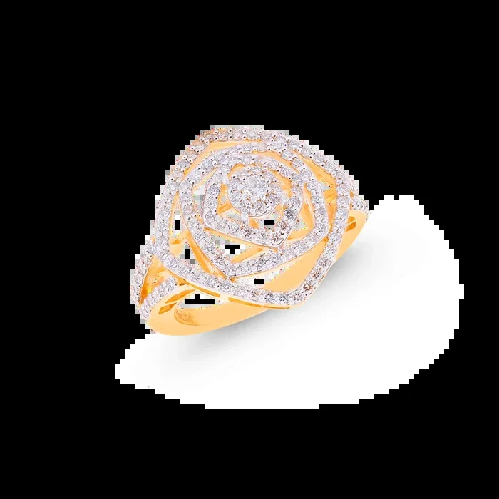 0.92Ct VS/GH Diamond Ring in 18K Gold