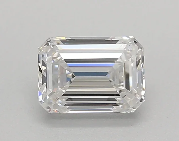 0.94 Carat Emerald Shaped, Ideal Cut, E Color, VS1 Clarity, IGI Certified Lab Grown Diamond