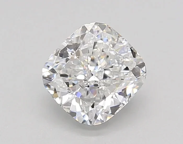 0.95 Carat Cushion Shaped, Ideal Cut, D Color, VS2 Clarity, IGI Certified Lab Grown Diamond