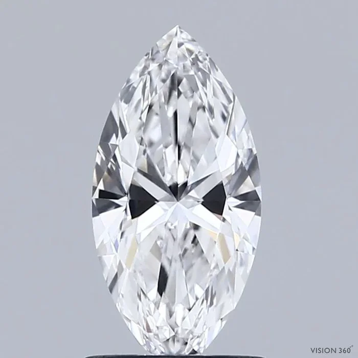 0.95 Carat Marquise Shaped, Ideal Cut, E Color, VVS1 Clarity, IGI Certified Lab Grown Diamond