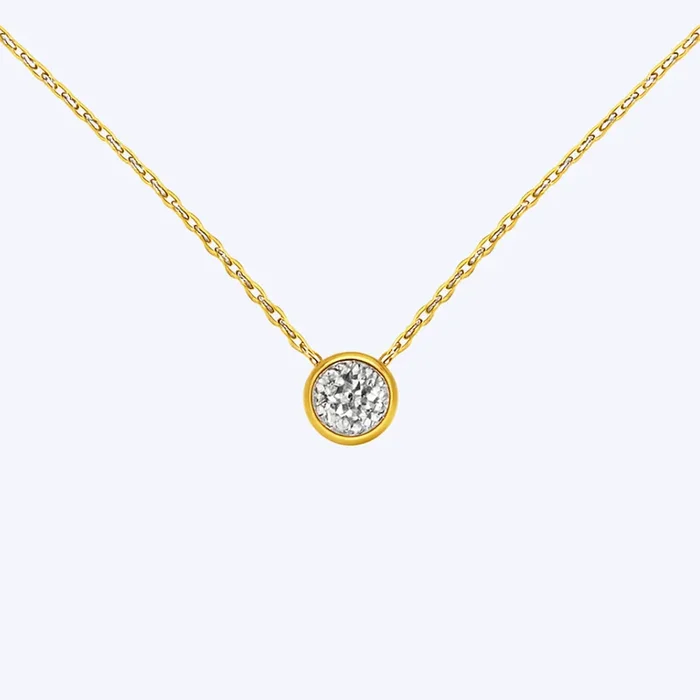 1.00ctw Lab-Grown Diamond Bezel Pendant