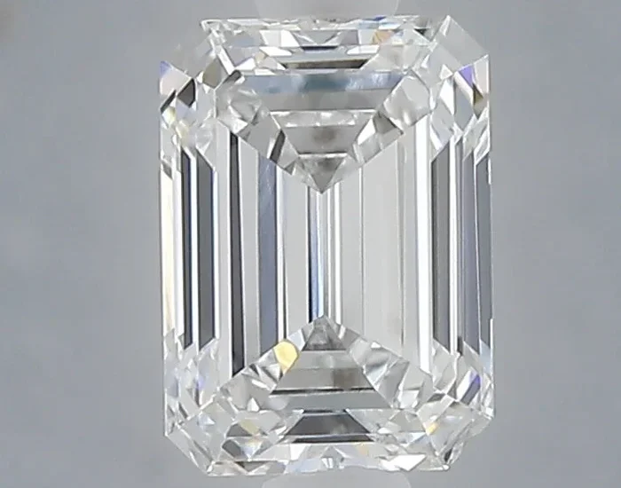 1.01 Carat Emerald Shaped, Ideal Cut, D Color, VVS2 Clarity, IGI Certified Lab Grown Diamond