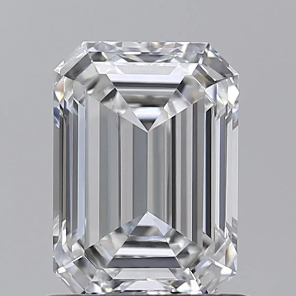 1.02 Carat Emerald Shaped, Ideal Cut, E Color, VVS1 Clarity, IGI Certified Lab Grown Diamond