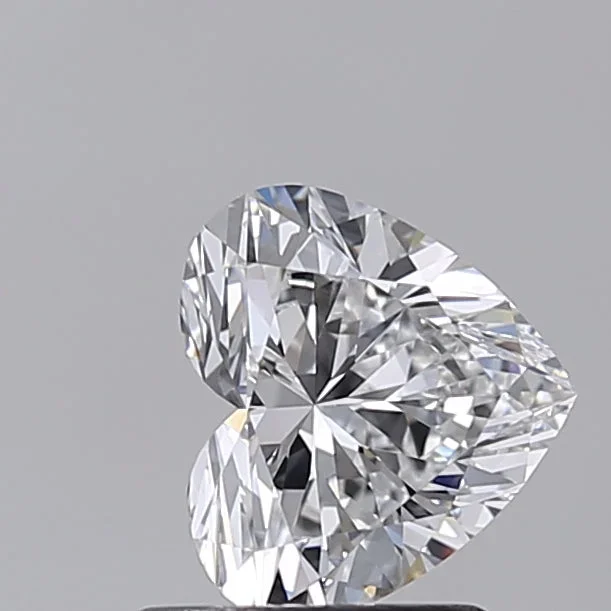 1.02 Carat Heart Shaped, Ideal Cut, D Color, VVS1 Clarity, IGI Certified Lab Grown Diamond