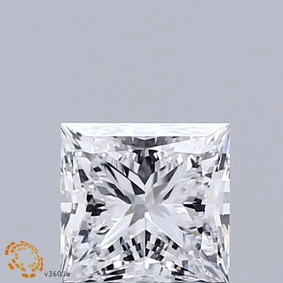 1.03 Carat Princess Shaped, Ideal Cut, D Color, VVS1 Clarity, IGI Certified Lab Grown Diamond