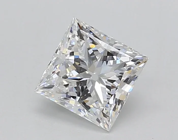 1.03 Carat Princess Shaped, Ideal Cut, E Color, VVS1 Clarity, GIA Certified Lab Grown Diamond