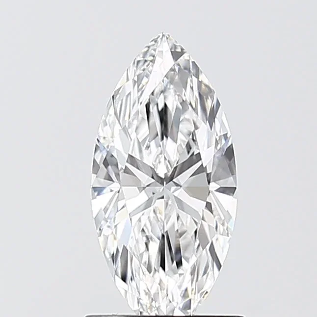 1.05 Carat Marquise Shaped, Ideal Cut, D Color, VVS2 Clarity, IGI Certified Lab Grown Diamond