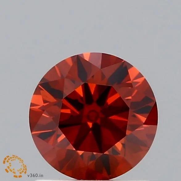 1.06 Carat Round Shaped, Ideal Cut, FANCY DEEP ORANGE Color, VS1 Clarity, IGI Certified Lab Grown Diamond