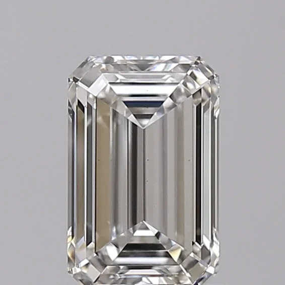 1.08 Carat Emerald Shaped, Ideal Cut, G Color, VS1 Clarity, IGI Certified Lab Grown Diamond