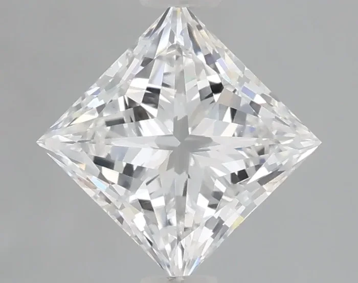 1.09 Carat Princess Shaped, Very Good Cut, D Color, VS1 Clarity, IGI Certified Lab Grown Diamond