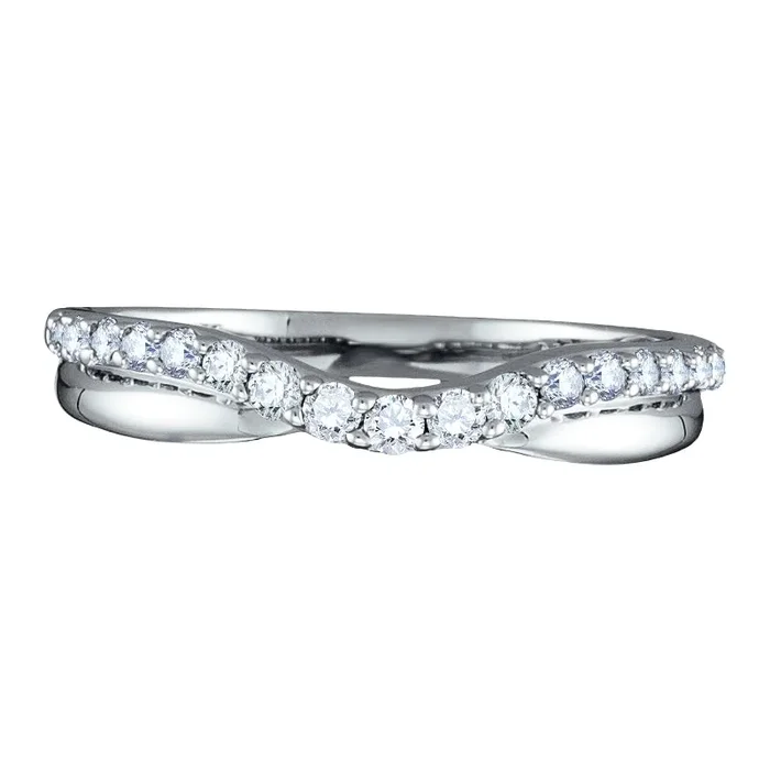 1/10 CTW Natural Diamond Ring in 14KT White Gold