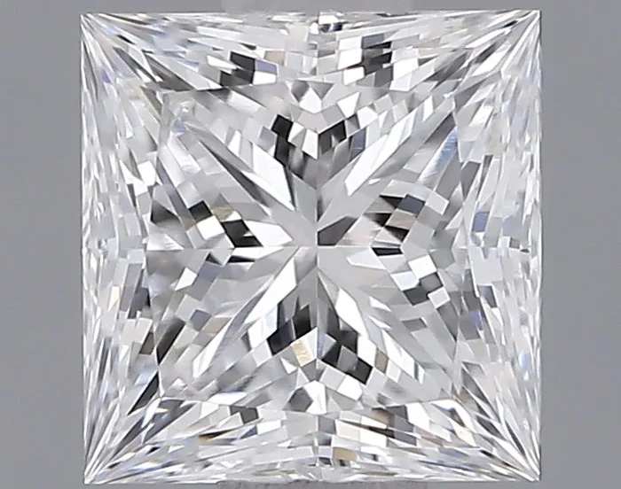 1.16 Carat Princess Shaped, Ideal Cut, D Color, VVS1 Clarity, IGI Certified Lab Grown Diamond