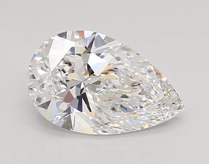 1.22 Carat Pear Shaped, Ideal Cut, D Color, VS1 Clarity, IGI Certified Lab Grown Diamond