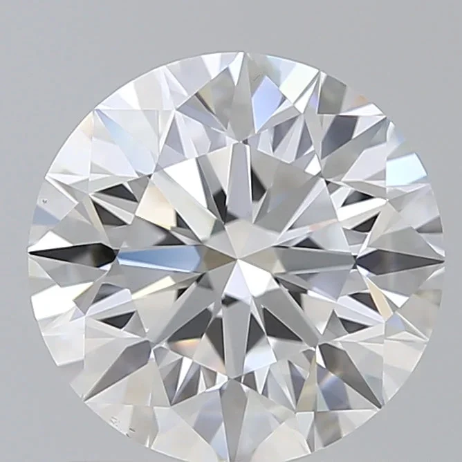 1.36 Carat Round Shaped, Excellent Cut, E Color, VS1 Clarity, IGI Certified Lab Grown Diamond