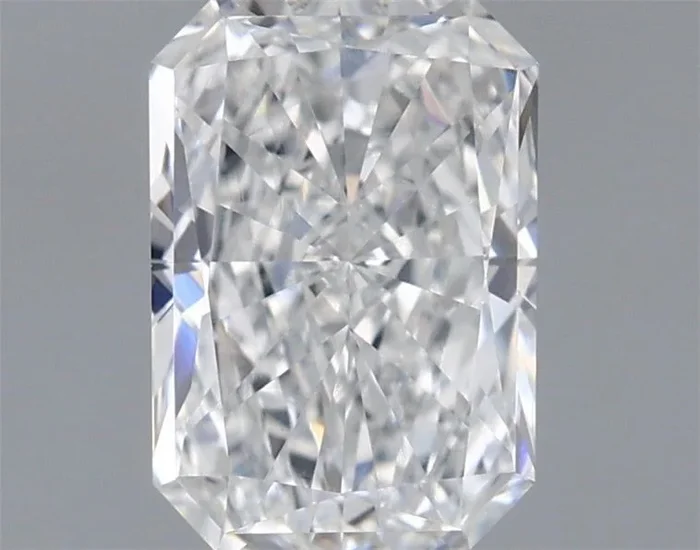 1.47 Carat Radiant Shaped, Excellent Cut, D Color, VVS2 Clarity, IGI Certified Lab Grown Diamond