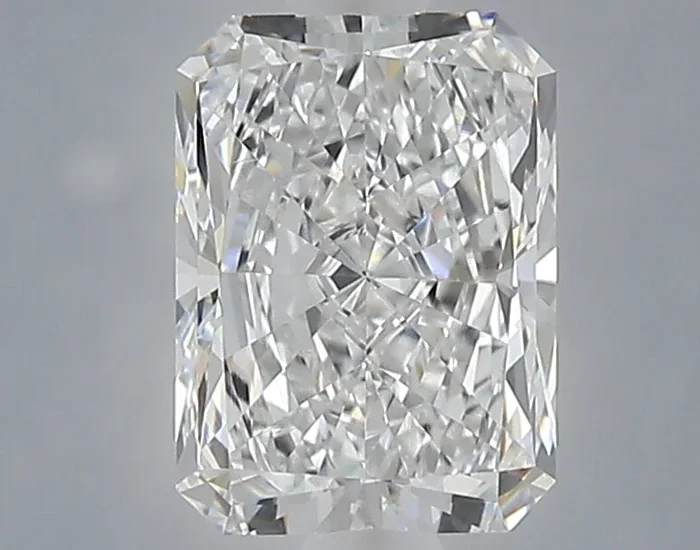 1.50 Carat Radiant Shaped, Very Good Cut, D Color, VVS2 Clarity, IGI Certified Lab Grown Diamond