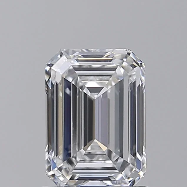 1.51 Carat Emerald Shaped, Ideal Cut, D Color, VS2 Clarity, GIA Certified Lab Grown Diamond