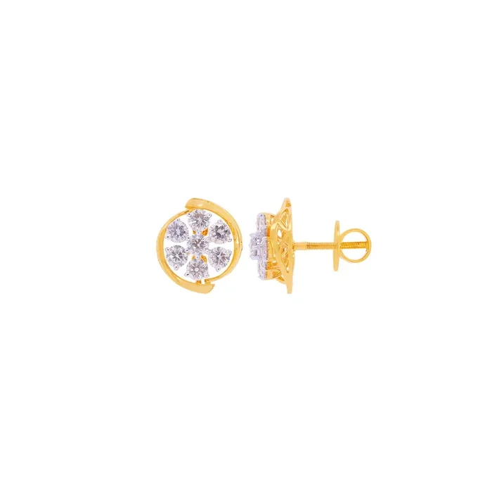 1.57Ct VS-SI/HI Diamond Earrings in 18K Gold