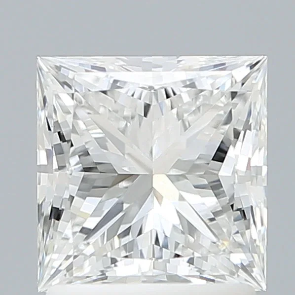 1.71 Carat Princess Shaped, Ideal Cut, E Color, VVS2 Clarity, IGI Certified Lab Grown Diamond