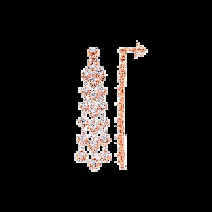 1.76Ct VVS/FG Diamond Long Earrings in 18K Gold