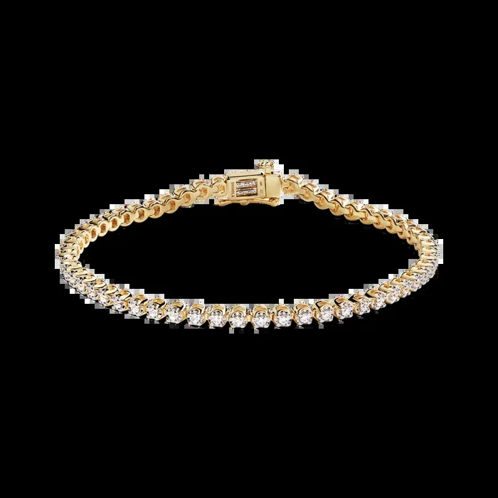 1.84 Carat 6.5″ Diamond Tennis Bracelet – Yellow Gold