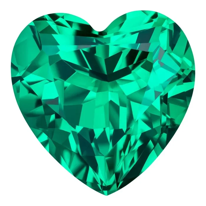 1.95 Carat Heart Cut Lab-Created Emerald