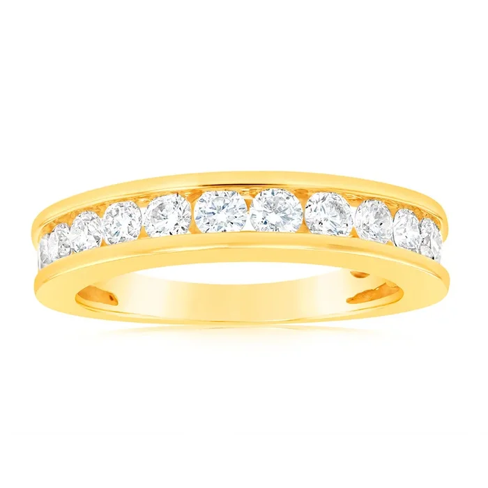 1 Carat Diamond Eternity Ring in 10ct Yellow Gold