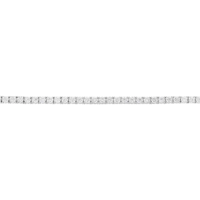 1 Carat Diamond Tennis Bracelet in 9ct White Gold