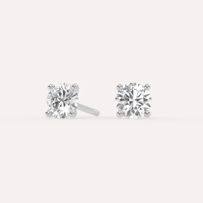 1 carat total Diamond Stud Earrings