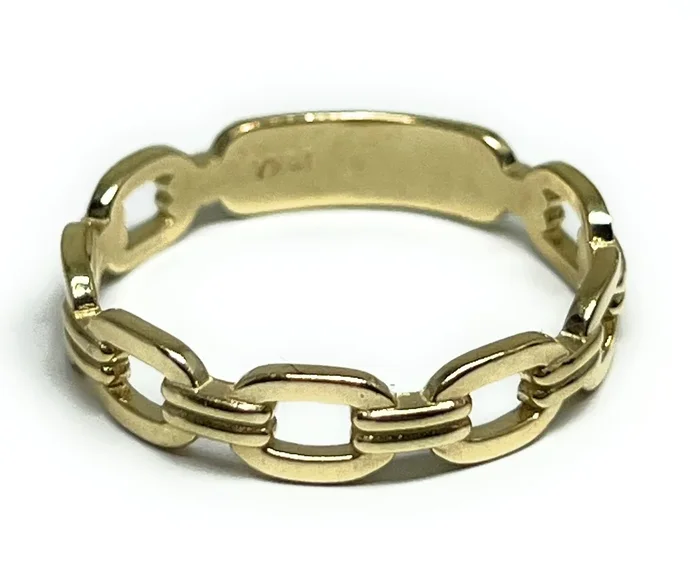 10k Solid Gold Yellow MARINER LINK Ring