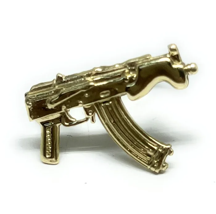 10k Solid Gold Yellow MP5 MACHINE GUN DRACO RING