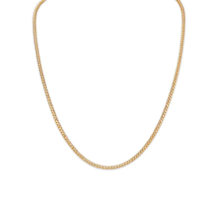 10KT Gold 22-inch 2.5MM Rounded Cylinder Chain