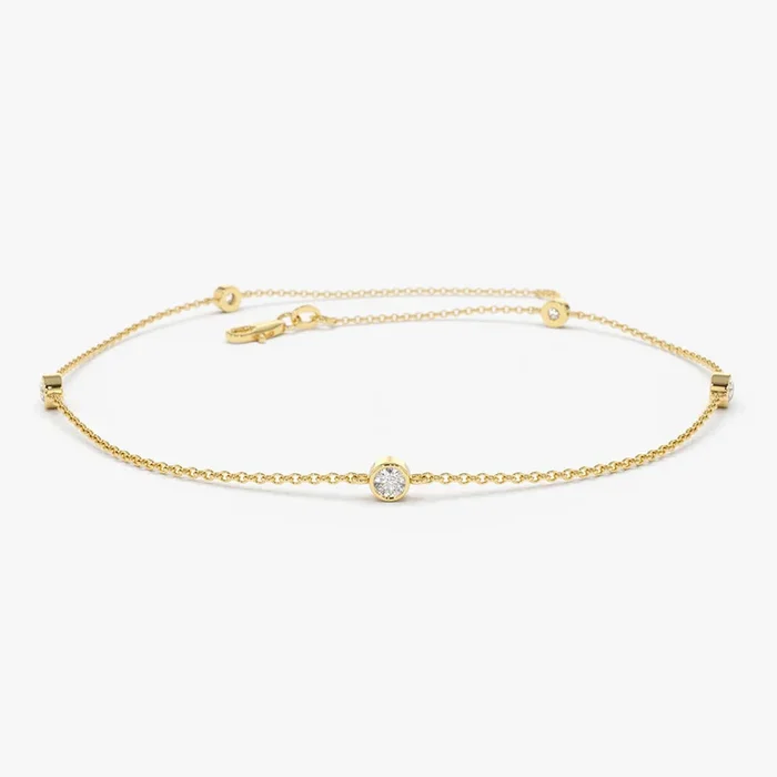14k Diamond by The Yard Solitaire Bracelet