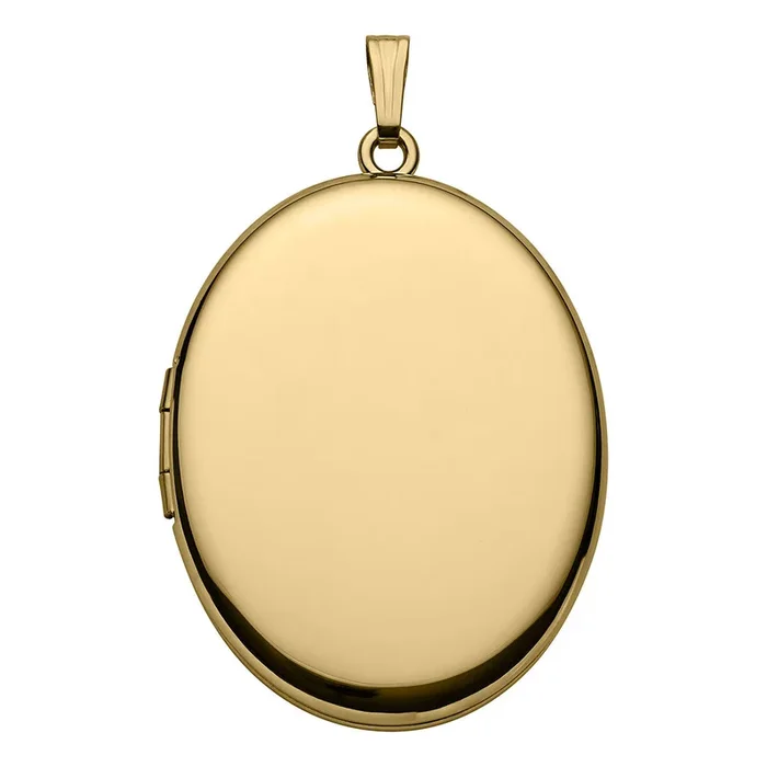 14K Gold-Filled 30x38mm Oval Locket Necklace