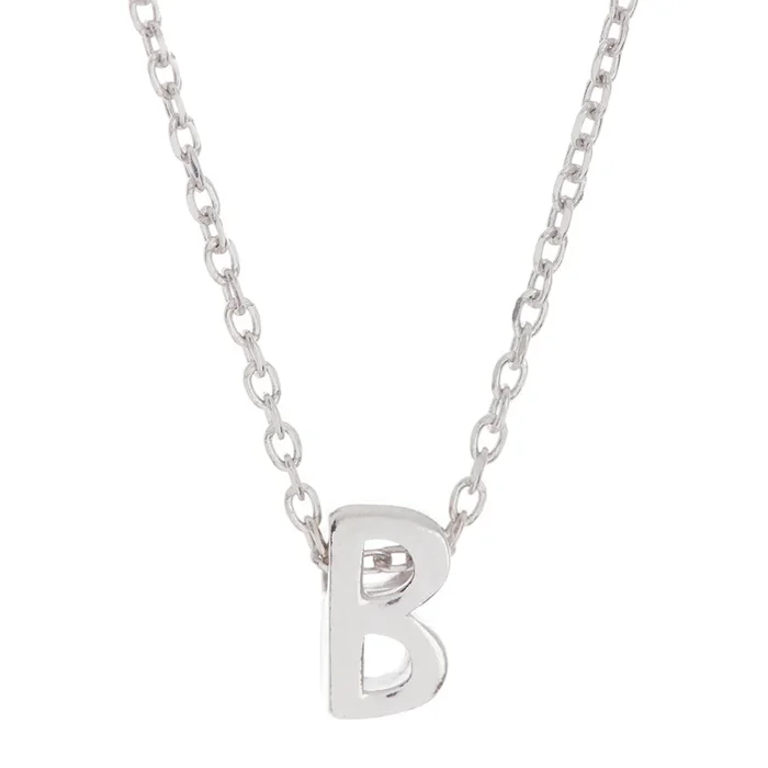 14k Gold Plated Mini Initial Pendant Necklace