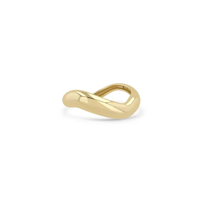 14k Gold Wave Ring